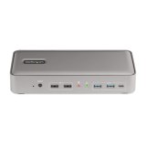 StarTech.com Dual-Laptop USB-C KVM Docking Station, Dual Monitor 4K 60Hz DisplayPort Dock, 5-Port USB Hub, GbE, 90W/45W Power Delivery voor Twee Laptops, Windows/Mac, Dual Host KVM Dock