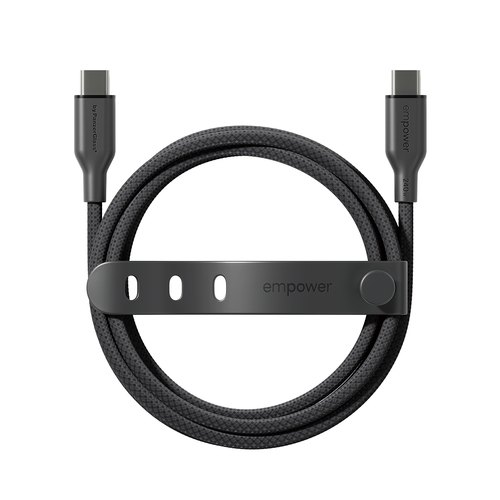 PanzerGlass empower™ by ® Racing 240W USB-C to USB-C Cable | USB 2.0 | 2M | Space Black USB-kabel Zwart