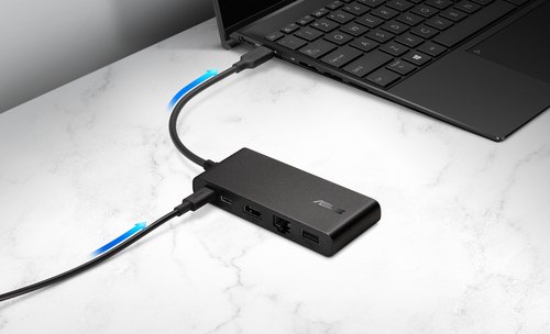 ASUS Dual 4K USB-C Dock DC201 Bedraad USB 3.2 Gen 2 (3.1 Gen 2) Type-C Zwart