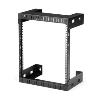StarTech.com 2 Post 12U Heavy-Duty Wandmonteerbare Server Rack, 19" Open Frame Netwerk Rack, 30cm Diep, Data Rack voor IT/AV/Patchpaneel/Computer Apparatuur, Incl Kooimoeren en Schroeven