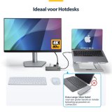 StarTech.com USB-C Multiport Adapter Hub, USB-C naar 4K 60Hz HDMI, Gigabit Ethernet en 100W Laptop Charging voor Macbook Pro / Air en Windows