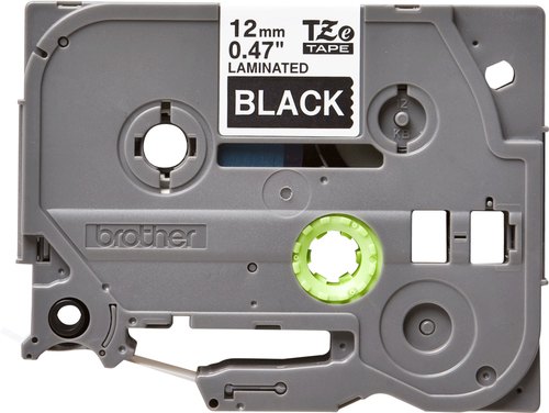 Brother TZE-335 labelprinter-tape Wit op zwart TZ