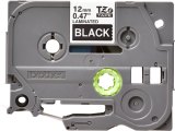 Brother TZE-335 labelprinter-tape Wit op zwart TZ