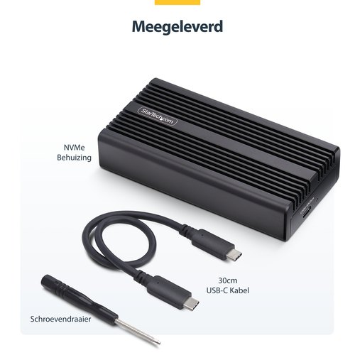 StarTech.com USB4 M.2 NVMe SSD Behuizing, 40Gbps, Externe USB-C / Thunderbolt NVMe SSD Enclosure, Aluminium Heatsink, B+M/M-Key