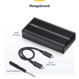 StarTech.com USB4 M.2 NVMe SSD Behuizing, 40Gbps, Externe USB-C / Thunderbolt NVMe SSD Enclosure, Aluminium Heatsink, B+M/M-Key