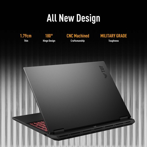 ASUS TUF Gaming A16 FA608UH-RV015W AMD Ryzen™ 7 260 Laptop 40,6 cm (16") WUXGA 16 GB DDR5-SDRAM 512 GB SSD NVIDIA GeForce RTX 5050 Wi-Fi 6E (802.11ax) Windows 11 Home Grijs AZERTY Belgisch