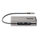 StarTech.com USB-C Multiport Adapter, 4K 60Hz HDMI/VGA, 3-Port USB Hub, 100W Power Delivery Pass-Through, GbE, Travel Docking Station met Charging, Mini Dock, 30cm Wrap-Around Kabel