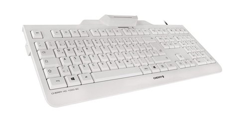 CHERRY KC 1000 SC toetsenbord Kantoor USB QWERTY Brits Engels Grijs