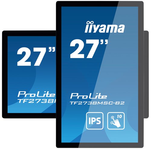 iiyama ProLite TF2738MSC-B2 computer monitor 68,6 cm (27") 1920 x 1080 Pixels Full HD LED Touchscreen Multi-gebruiker Zwart