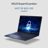 ASUS ExpertBook B3 B3405CCA-LY0758X Intel Core Ultra 5 225H Laptop 35,6 cm (14") WUXGA 16 GB DDR5-SDRAM 512 GB SSD Wi-Fi 6E (802.11ax) Windows 11 Pro Zwart, Grijs AZERTY Belgisch