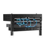 StarTech.com 2 Post 8U Heavy-Duty Wandmonteerbare Server Rack, 19" Open Frame Netwerk Rack met Verstelbare Diepte, Data Rack voor IT/AV/Patchpaneel/Computer Apparatuur, Incl Kooimoeren en Schroeven