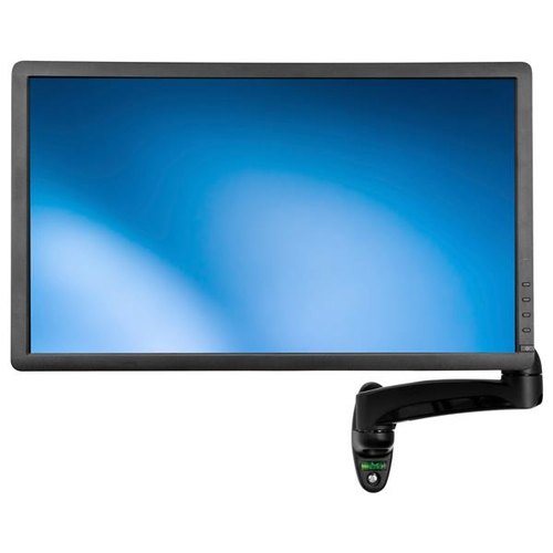 StarTech.com ARMPIVWALL flat panel bureau steun 76,2 cm (30") Muur Zwart