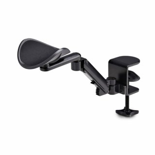 StarTech.com Verstelbare Armsteun voor Bureau, Ergonomische Arm/Elleboogsteun, 360-graden Rotatie, Kleminstallatie zonder Boren, Zwart