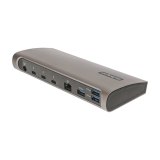 StarTech.com Thunderbolt 4 Dock, 96W Power Delivery, Single 8K/Dual Monitor 4K 60Hz, 3xTB4/USB4 ports, 4xUSB-A, SD, GbE, Thunderbolt 4 Docking Station voor Windows of TB3 MacBook, 0.8m Kabel