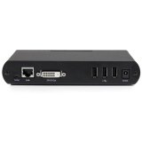 StarTech.com USB DVI over Cat 5e / Cat 6 KVM-console-extender met 1920x1200 niet-gecomprimeerde video 100 m