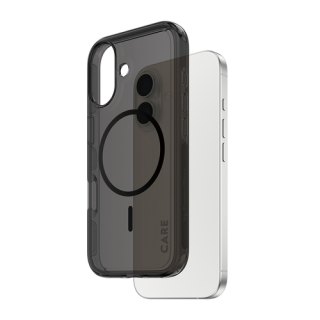 PanzerGlass CARE™ by ® Smokey Case w. Black MagSafe iPhone 17 mobiele telefoon behuizingen Hoes Zwart