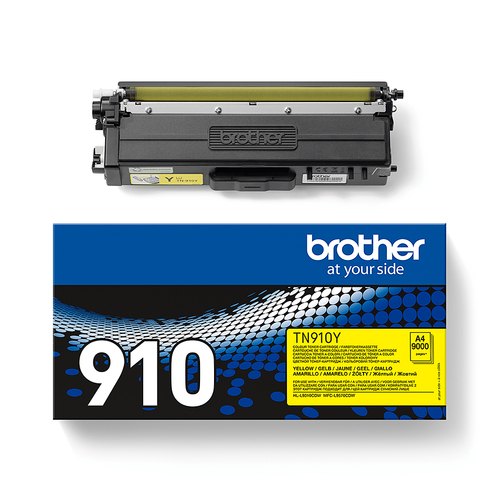 Brother TN-910Y tonercartridge 1 stuk(s) Origineel Geel