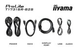 iiyama ProLite T1731SR-B2S computer monitor 43,2 cm (17") 1280 x 1024 Pixels SXGA LCD Touchscreen Tafel Zwart