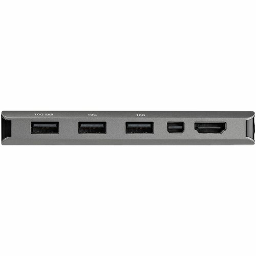 StarTech.com USB C Multiport Adapter - USB-C naar HDMI or Mini DisplayPort 4K 60Hz, 100W Power Delivery Pass-Through, 4-Port 10Gbps USB Hub - USB Type-C Mini Dock - 30cm Vaste Kabel