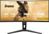 iiyama G-MASTER GCB3486WQSCP-B1 computer monitor 86,4 cm (34") 3440 x 1440 Pixels UltraWide Quad HD Zwart