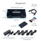 StarTech.com 4 Bay SSD/HDD Hard Drive Eraser, 2.5" & 3.5" SATA, Hostless Externe Standalone Disk Wiper/Sanitizer, 9 Erase Modes, RS232 Printer Port, NIST/DOD & TAA Compliant