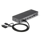 StarTech.com Universele Laptop Docking Station, Hybrid USB-C & USB-A Dock, Dual 4K DP & HDMI, 60W PD, Mac / Windows / Chrome OS, 4x USB 5Gbps Hub, GbE
