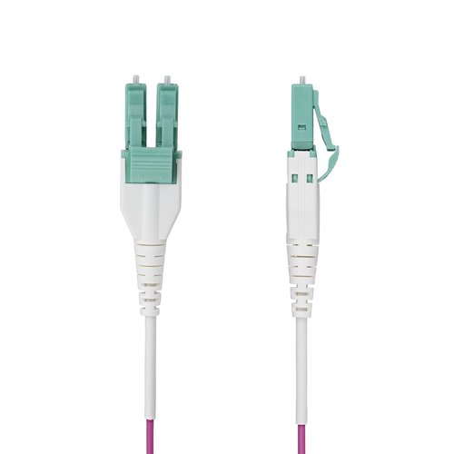 StarTech.com 5m LC naar LC (UPC) OM4 Multimode Glasvezel Netwerkkabel, Erika Violet, 50/125µm, 40G/100G, LOMMF/VCSEL, Uniboot Connector Kabel, OFNR OFNR Riser Rated