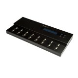 StarTech.com Standalone 1 naar 15 USB Thumb Drive Cloner en Wisser, Multiple USB Flash Drive Kloner, System/File/Whole-Drive Copy aan 1.5 GB/min, Single en 3-Pass Erase, LCD Display
