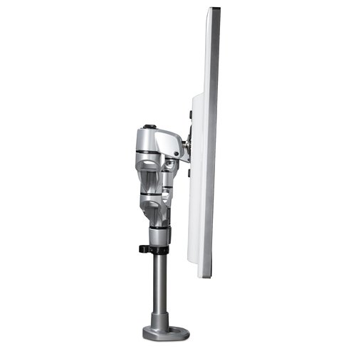 StarTech.com Dual Monitor Arm, Premium Scharnierende Bureau Monitor Beugel voor VESA Schermen tot 30" (10kg), Monitorsteun met Verstelbare Hoogte, Draaien/Kantelen/Zwenken, Klem/Doorvoertule, Zilver