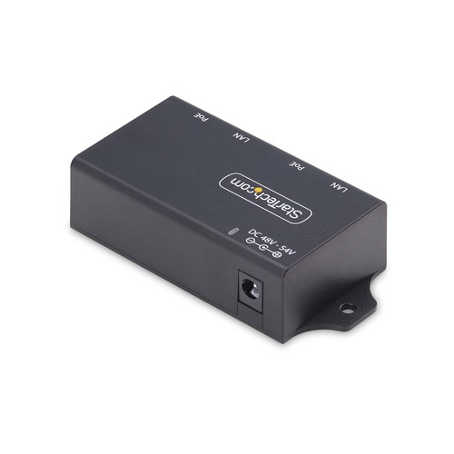 StarTech.com 2-Port Gigabit Midspan PoE+ Injector, 10/100/1000Mbps, PoE+ (802.3af/at), 30W, 1Gbps Ethernet, Wandmonteerbaar, Onbeheerde Inline Power Over Ethernet