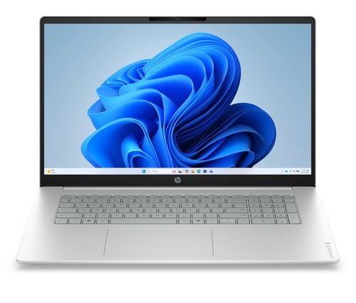 HP 17-dp0713ndx OmniBook 3 Clamshell R7-217 12GB/512GB 17.3IN W11 PLS Glacier Silver Laptop 43,9 cm (17.3") Full HD DDR5-SDRAM SSD Wi-Fi 6 (802.11ax) Windows 11 Home Grijs, Zilver QWERTY