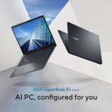 ASUS ExpertBook B3 B3405CCA-LY0758X Intel Core Ultra 5 225H Laptop 35,6 cm (14") WUXGA 16 GB DDR5-SDRAM 512 GB SSD Wi-Fi 6E (802.11ax) Windows 11 Pro Zwart, Grijs AZERTY Belgisch