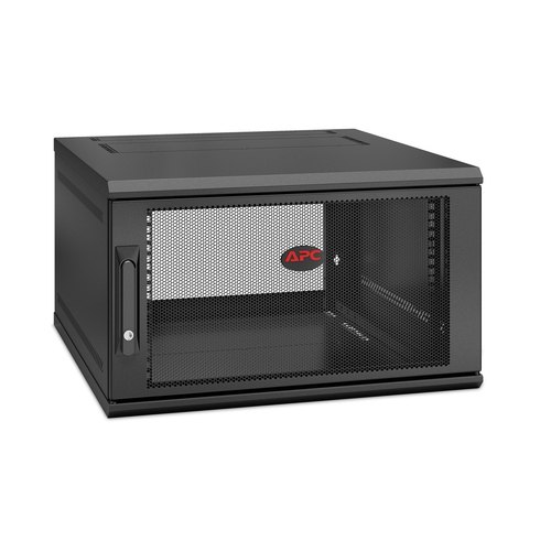 APC NetShelter WX AR106SH6, 6U/HE, 19inch patchkast, Wandmontage, Voorgemonteerd, 600mm diep