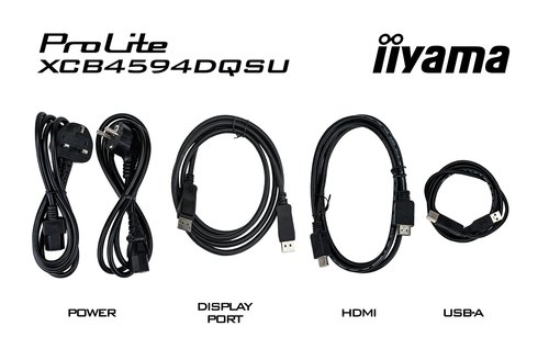 iiyama ProLite XCB4594DQSU-B1 computer monitor 113 cm (44.5") 5120 x 1440 Pixels Dual QHD LED Zwart