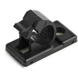 StarTech.com 100 Zelfklevende Kabelmanagement Clips, 5.5mm, Zwart, Netwerk/Ethernet/Bureau/Computer Kabelbeheer, Klevende Kabelhouders, Zelfklevende Klem, Nylon, UL/94V-2 Brandklasse