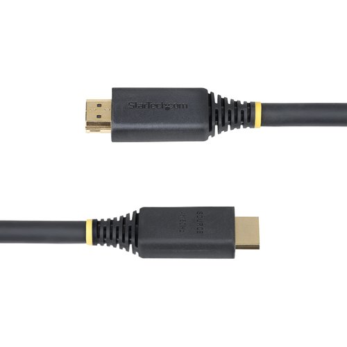 StarTech.com 15m Actieve High Speed HDMI Kabel, 4K 60Hz/1440p 144Hz, HDR10/HDCP 2.2/ARC, 18Gbps, UHD HDMI 2.0 Kabel voor TV/Monitor/Display, TPE Mantel