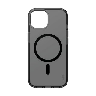 PanzerGlass CARE™ by ® Smokey Case w. Black MagSafe iPhone 15 mobiele telefoon behuizingen Hoes Zwart