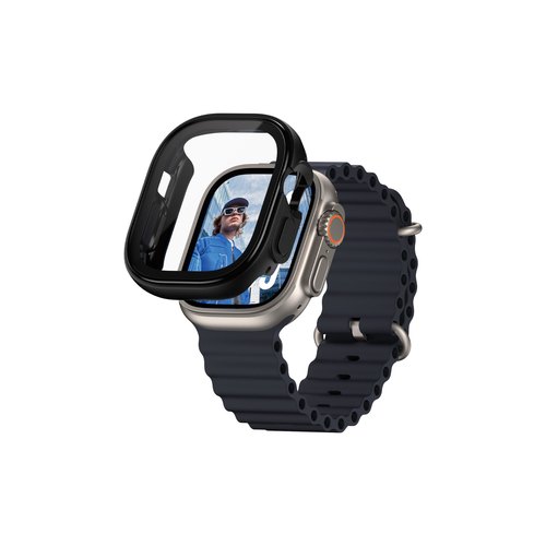 PanzerGlass ® Case Full Body Black Apple Watch Ultra 4 | Ultra 3 | Ultra 2 | Ultra | 49mm Doorzichtige schermbeschermer 1 stuk(s)
