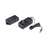 StarTech.com 2-Port Gigabit Midspan PoE+ Injector, 10/100/1000Mbps, PoE+ (802.3af/at), 30W, 1Gbps Ethernet, Wandmonteerbaar, Onbeheerde Inline Power Over Ethernet