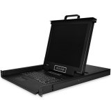 StarTech.com 16 port KVM Rack Console met 1,8m Lange Kabels, Geïntegreerde KVM Switch met 17" LCD Scherm, Universele 1U LCD KVM Console, OSD KVM, Duurzaam 50000 MTBF, USB + VGA Support, QWERTY Keyboard