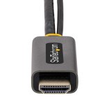 StarTech.com 30cm HDMI naar DisplayPort Adapter Kabel, Actieve 4K 60Hz HDMI 2.0 naar DP 1.2 Converter, HDR, USB Bus Powered, HDMI Bron naar DisplayPort Scherm voor Laptops/PC