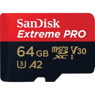 EXTREME PRO MICROSDXC 64GB+SD ADAPTER A2