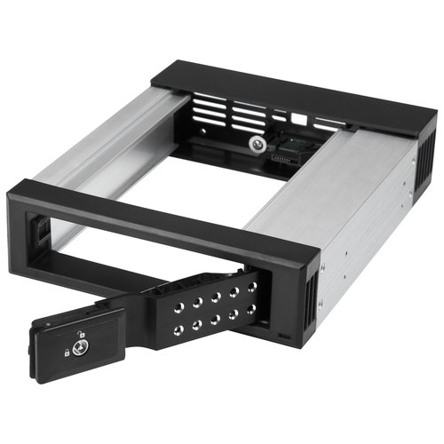 StarTech.com 5.25" naar 3.5" Harde Schijf Hot Swap Bay - Zonder tray - Voor 3.5" SATA/SAS schijven - Aluminium - SAS/ SATA Backplane