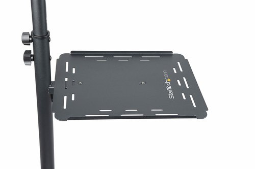 StarTech.com Beamertafel - Stevige Verrijdbare Laptop en Projectietafel (2x 10kg/schap) - Presentatiewagen/Computer Trolley/AV Projector Stand - In Hoogte Verstelbaar / Zwenkwielen met Rem