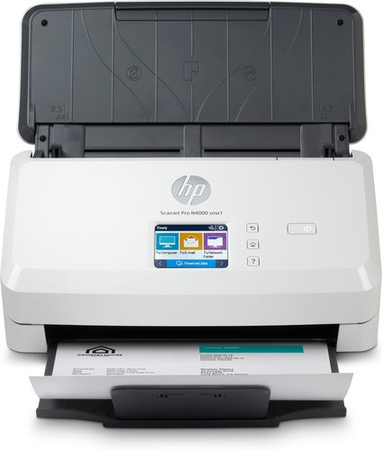 HP Scanjet Pro N4000 snw1 Sheet-feed Scanner Paginascanner 600 x 600 DPI A4 Zwart, Wit
