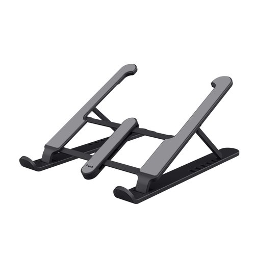 Trust Primo Laptop- en Tabletstandaard - Verstelbare standaard – Voor apparaten tot 16 inch – Opvouwbaar – Grijs