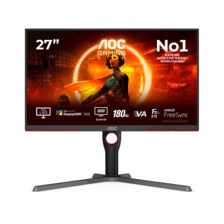 AOC G3 Q27G3XMN/BK computer monitor 68,6 cm (27") 2560 x 1440 Pixels 2K Ultra HD LED Zwart, Rood