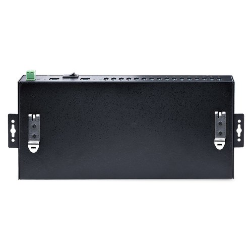 StarTech.com 16-Port Industrial USB 3.0 Hub, 5Gbps, Staal, DIN/Wand/Rack Monteerbaar, ESD Beveiliging, Terminal Block Voeding, Tot 120W Gedeelde USB Charging, Dual-Host Hub/Switch
