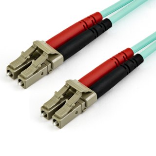 StarTech.com 7m LC/UPC naar LC/UPC OM4 Multimode Glasvezel Netwerkkabel, 50/125µm LOMMF/VCSEL Zipcord Fiber, 100G Netwerken, Low Insertion Loss, LSZH Fiber Patch Kabel