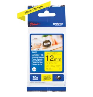 Brother TZE631S labelprinter-tape Zwart op geel TZe